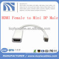 HDMI a mini puerto de la exhibición del DP Cable del adaptador F / M para Macbook